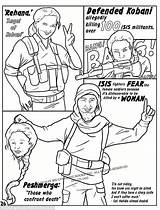 Isis Coloring Book Atrocities Anti Attacks Features Before Beheaded Female Fighter Beheadings Eiffel Asia Tower Created Recent France Paris West sketch template