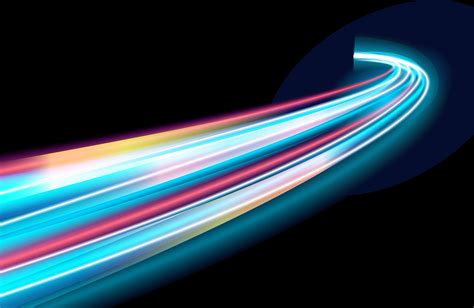 colorful light trails  motion blur effect speed design