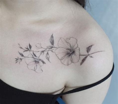 Tattoos Org Front Shoulder Tattoos Flower Tattoo Shoulder Violet