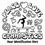 Gymnastics Coloring Pages Color Printable Quotes Girls Girl Print Kids Clipart Gymnastic Sheets Colouring Gymnast Camp Gym Drawing Easy Crafts sketch template