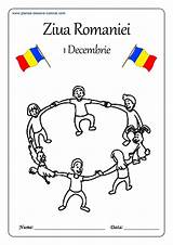 Colorat Decembrie Desene Romaniei Ziua Creion Nationala Planse Desen Romani Romania Prin Alege Panou sketch template