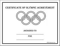 certificate olympics bw certificate  olympic games  kids