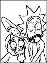 Rick Morty Coloring Pages Kids Choose Board Color Drawing Book sketch template