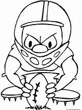 Coloring Pages Football Nfl Printable Kids sketch template
