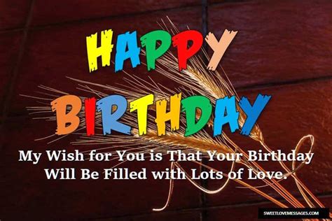 2020 Top Happy Birthday Wishes Simple Text Sweet Love