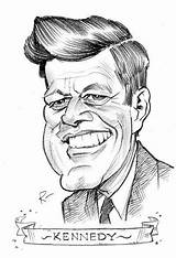 Kennedy Caricatures Presidential Caricature Jfk Drawings Tomrichmond Richmond President Sketches Dibujar Historieta Fitzgerald sketch template