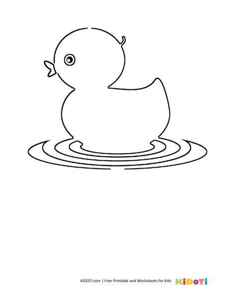 duck coloring pages kidoti