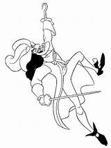 Captain Hook Coloring Pages Printable Color sketch template