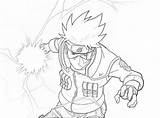 Kakashi Naruto Coloring Pages Hatake Chidori Drawing Anime Print Visit Sketch sketch template
