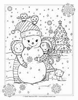 Village Coloring Christmas Pages Printable Getcolorings Color Getdrawings sketch template
