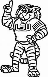 Lsu Tiger Coloring Pages Drawing Football Color Tigers Sheets Printable Print Finger Wecoloringpage Getdrawings Kids sketch template