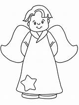 Coloring Angels Angel Printable Pages Boy Print Little Color Clipart Colouring Preschool Sheets Gabriel Book Christmas Kids Cartoons Drawings Library sketch template