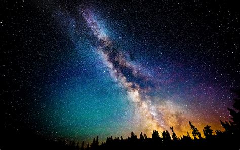 beautiful night sky  stars photography wallpaper