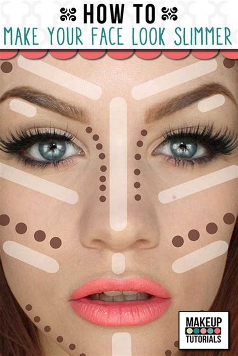 31 how to make your face look slimmer 40 infographics for contouring