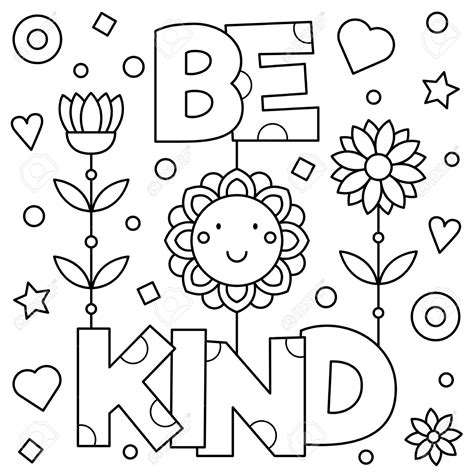 printable kindness coloring pages