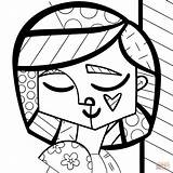Romero Britto Coloring Pages Template Templates Coloriage sketch template