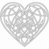 Celtic Coloring Pages Symbol Heart Kids sketch template