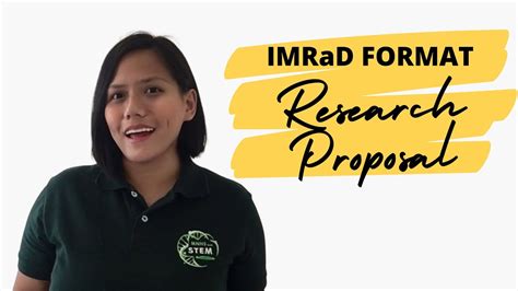 write  research proposal imrad format research paper youtube