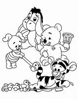 Pooh Winnie Coloring Pages Printable Baby Colouring Disney Poo Drawing Sheets Cute Books Friends Print Color Book Kids Characters Drawings sketch template