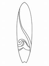 Prancha Surfboard Surfing Desenho Estampada Surfe Coloringpage Tudodesenhos sketch template