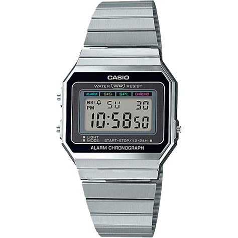 aw  vintage stainless steel silver  casio