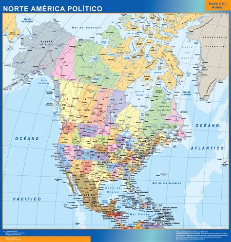 mapa norte américa mapas españa y el mundo