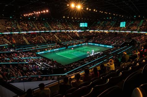 ahoy arena rotterdam single tennis abn amro open  editorial image image  arena player