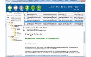 Amrev Thunderbird Email Recovery screenshot #0