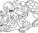 Sea Coloring Pages Printable Under Seashell Colouring Adults Realistic Life Sheets Getcolorings Seaworld Print Kids Color Colorings Getdrawings Seaweed Shell sketch template