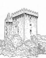 Coloring Castle Pages Adults Castles Printable Adult Color Blarney Colouring Sheets Medieval Book Books Ireland Drawing Great Irish Cork Sketches sketch template