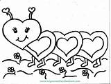 Coloring Pages Valentine Valentines Popular sketch template