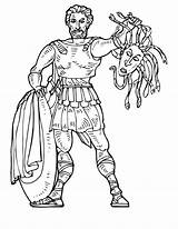 Perseus Greek Coloring Medusa Gods Goddesses Kill Who Drawings Netart Color 19kb 776px sketch template
