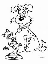 Hond Colorare Hund Honden Katze Binatang Hewan Mewarnai Animasi Bergerak Dasmalbuch Lister Gudskjelov Animate sketch template