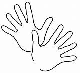 Hands Clipart Hand Printable Waving Finalists Colouring Clipground sketch template