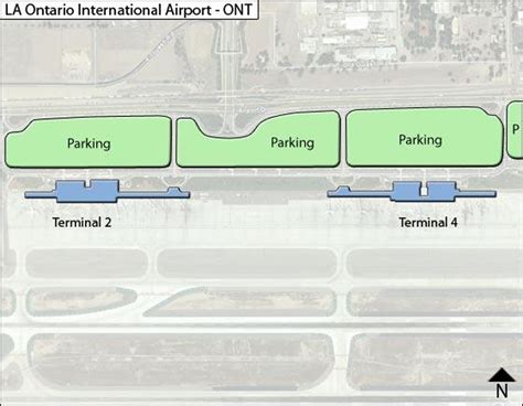 la ontario airport map ont terminal guide