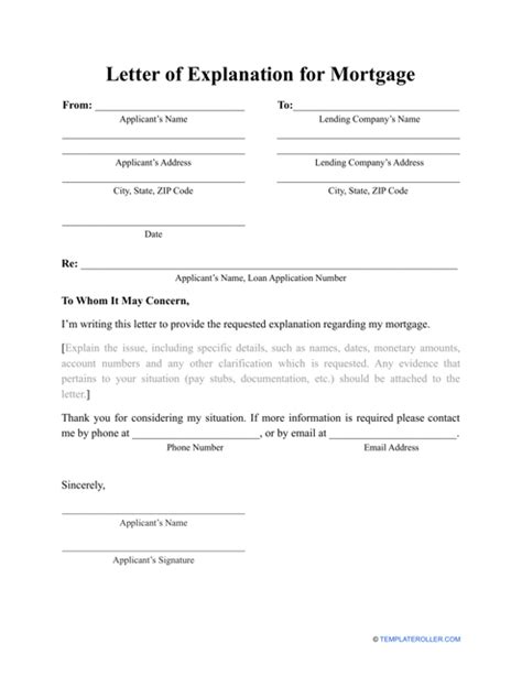 letter  explanation  mortgage collection letter template collection