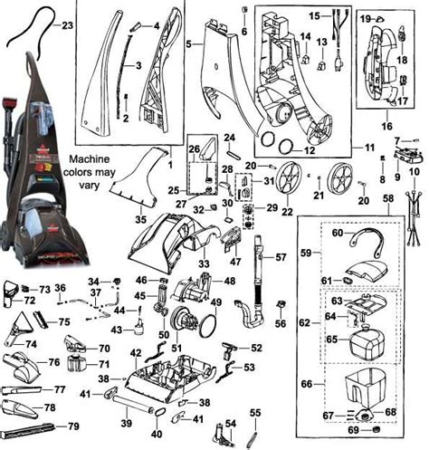 bissell  parts diagram  complete guide  repairing  vacuum cleaner
