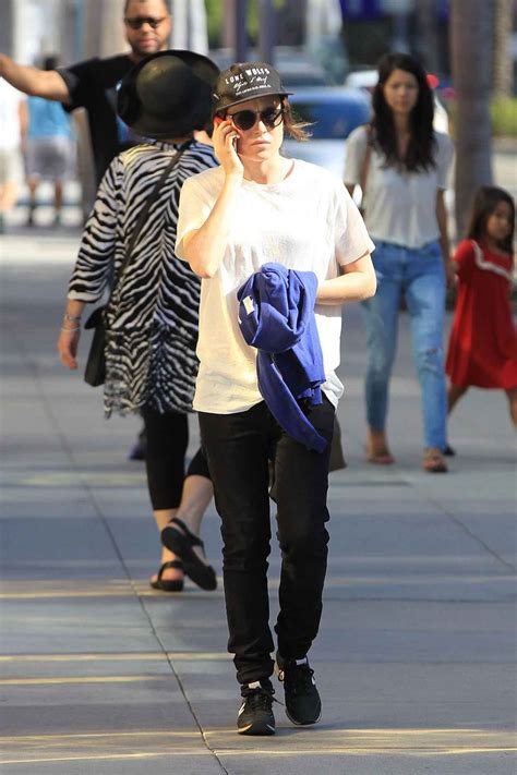 ellen page casual style out in la september 2015