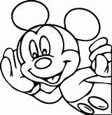 Mouse Mickey Face Drawing Head Coloring Pages Getdrawings Easy Paintingvalley sketch template