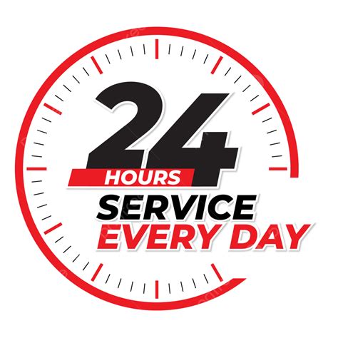 day  hours service label png vector psd  clipart