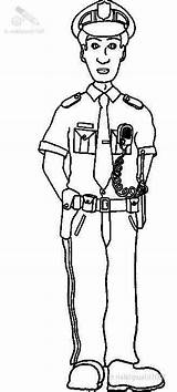 Jobs Helpers Policeman Activity sketch template