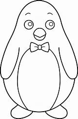 Clip Penguin Clipart Outline Penguins Bow Drawing Cliparts Tie Sweetclipart Cute Kids Easy Use Winter Colorable Library Line Wikiclipart Drawings sketch template