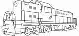 Outline Train Diesel Coloring Clip Imgbuddy sketch template