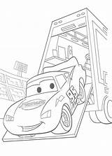 Coloring Mcqueen Pages Lightning Truck Printable Kids Cars Print sketch template
