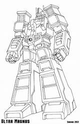 Magnus Ultra Ultramagnus sketch template