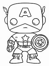 Funko Captain sketch template