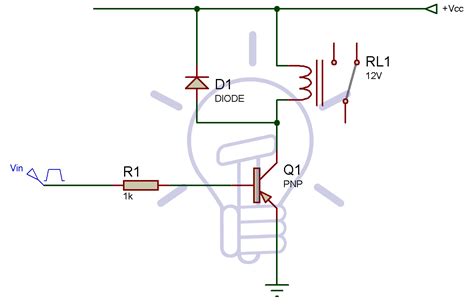 electronic relay switch circuit npn pnp  p channel