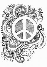 Coloring Peace Pages Sign Printable Adult Sheets Signs Drawing Kids Library Clipart Comments Buzzle Arthearty sketch template