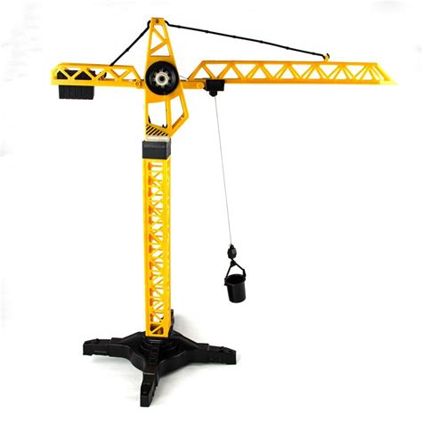 cm manual tower crane construction toy  rotating cab hook kids