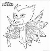 Owlette Her Puppet Pages Coloring Color sketch template